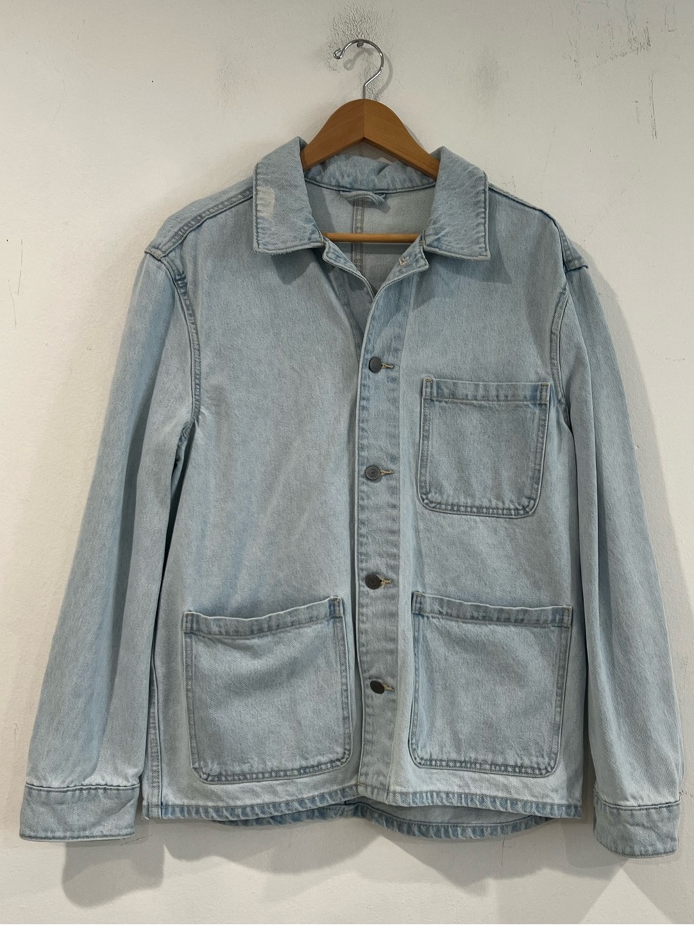 Light Wash Denim Jacket - Men's Casual Workwear